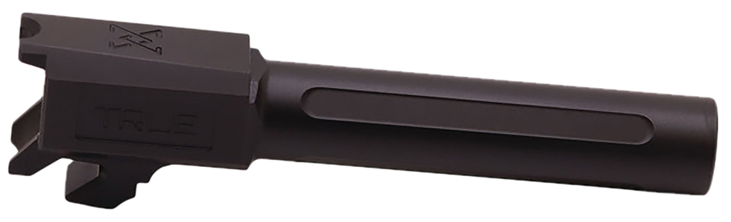 True Precision Inc TPSHCPBXBL Springfield 9mm Luger 3.70" Fluted Black Nitride Stainless Steel, Fits Springfield Hellcat Pro