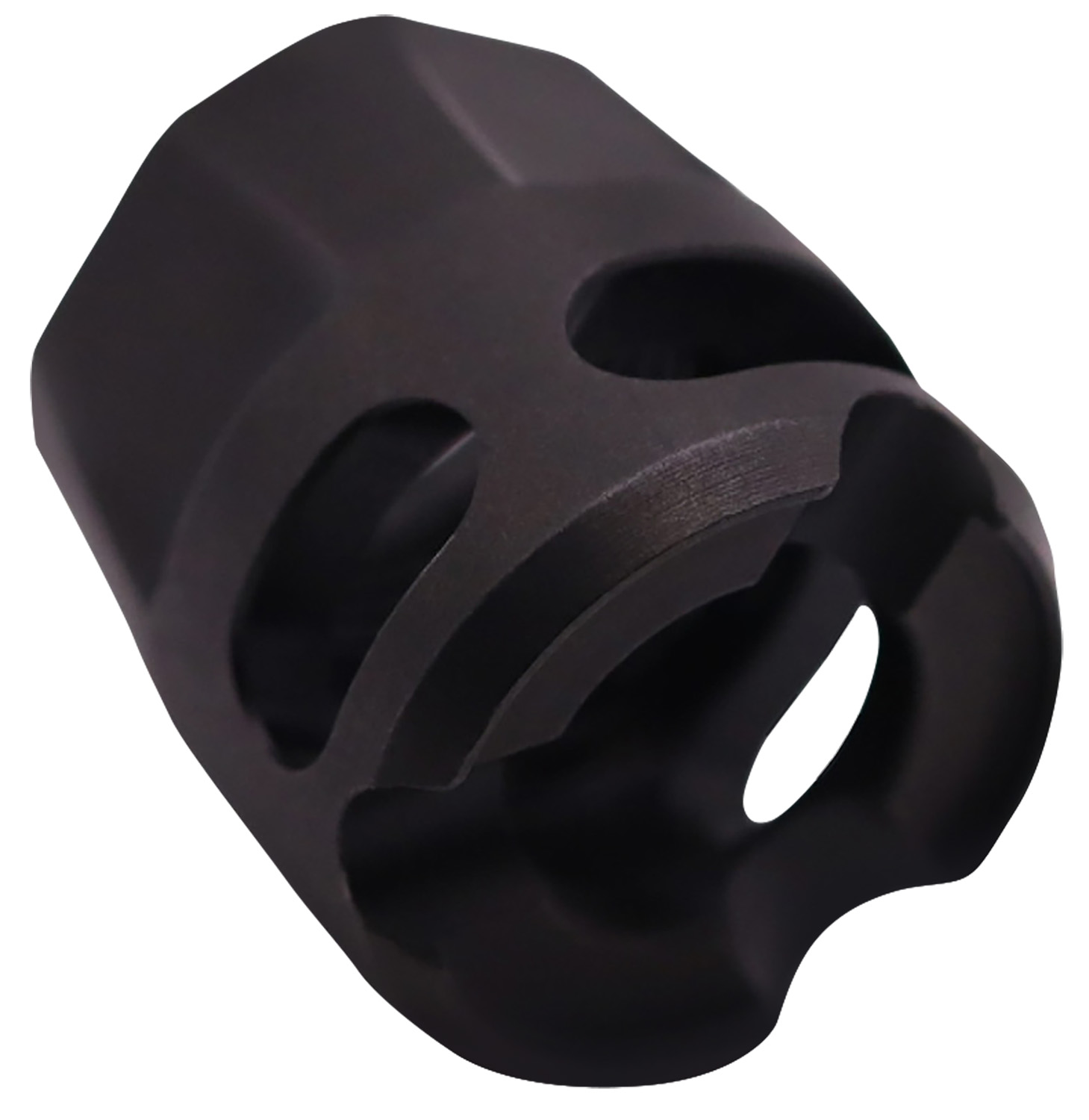 True Precision Inc TPYMICROBL Micro Compensator Y-Type Black Nitride 416R Stainless Steel 1/2"x28 Threads 9mm/380 ACP