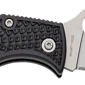 Spyderco MBKLFP Manbug 1.90" Stonewashed VG-10 SS Blade/ Black Textured FRN Handle