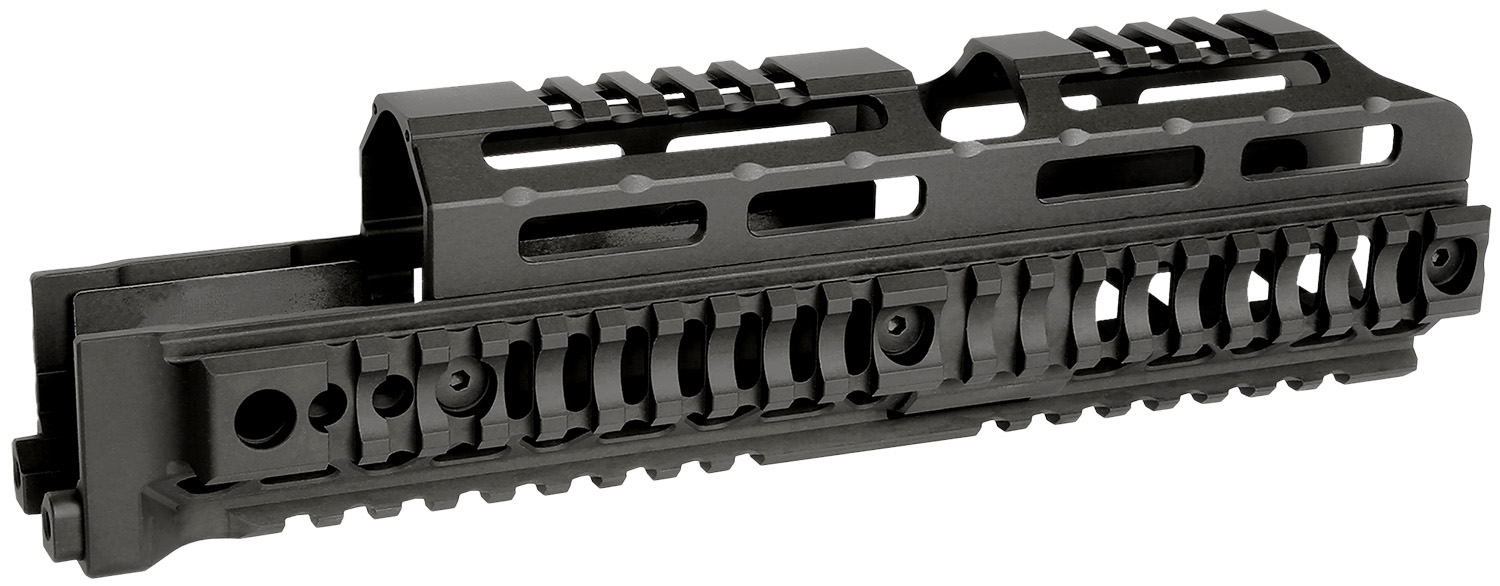 Midwest Industries MIAKALPHAQR10 AK Alpha Black 6061 Aluminum AK-47/AK-74 10.0" Long