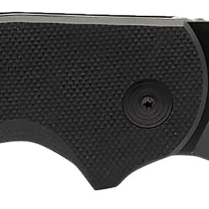 S.O.G SOG16030757 Stout SJ 2.60" Folding Clip Point Plain Stonewashed Cryo D2 Steel Blade/ Black Textured G10 Handle Includes Belt Clip, Presentation Box