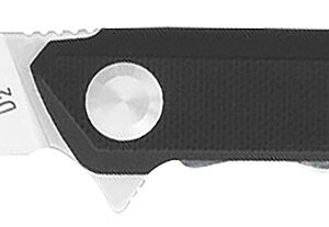 CobraTec Knives CTMONBLK Monarch 3.50" Folding Plain Satin D2 Steel Blade, 4.75" Black G10 Handle