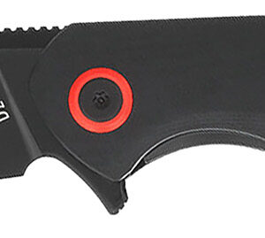 CobraTec Knives CTRATHBLK Rath EDC 3.50" Folding Plain Black D2 Steel Blade, 4.50" Black G10 Handle