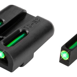 TruGlo TG131KT TFO Green/Tritium/Fiber Optic Front Sight-Green/Tritium/Fiber Optic Rear Sight Kimber 1911