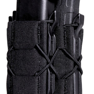 High Speed Gear 24DD00BK TACO Gen 2 Double Decker Black Nylon Laminate MOLLE Mount Pistol/Rifle