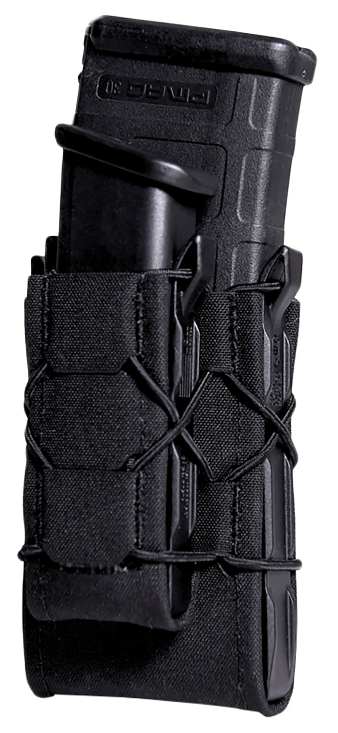 High Speed Gear 24DD00BK TACO Gen 2 Double Decker Black Nylon Laminate MOLLE Mount Pistol/Rifle