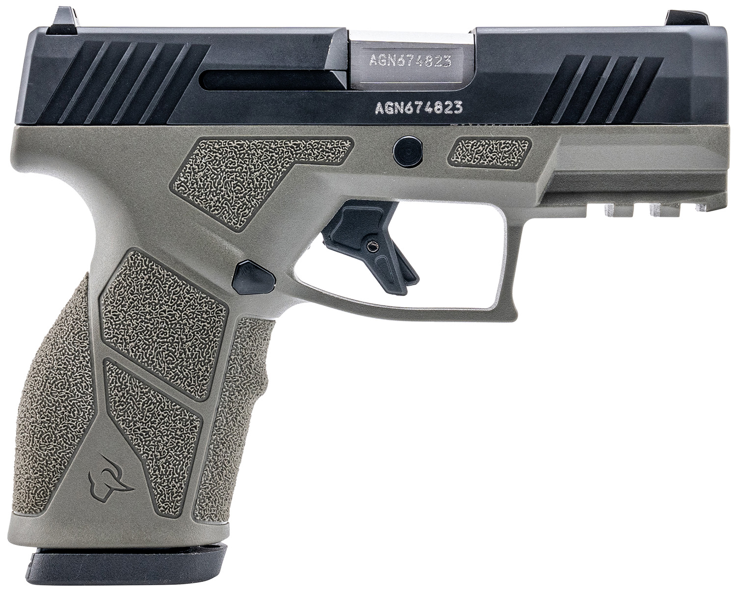 Taurus 1-GX2931O GX2 9mm Luger 13+1 3.37" Matte Stainless Steel Barrel, Matte Black Serrated Stainless Steel Slide, OD Green Polymer Frame w/Picatinny Rail, Polymer Grip