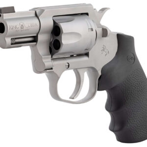 Colt Mfg KCOBRASM2BBS King Cobra Small 357 Mag 6 Shot 2" Matte Stainless Steel Barrel, Cylinder Frame, Black Hogue Overmolded Grips, Exposed Hammer