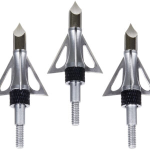 Allen 14635 Impact Fixed Blade Broadhead Stainless Steel Blades Silver 3 Pack