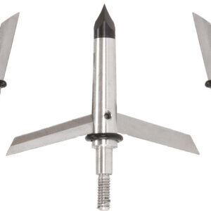 Allen 14674 Tomahawk Expandable Broadhead Stainless Steel Blades Silver 3 Pack