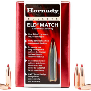 Hornady 245301 6mm .243 109gr Extremely Low Drag-Match 500 Per Box/6 Case