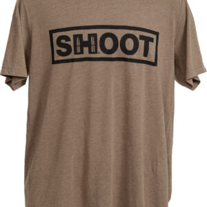Hornady 99606M Shoot T-Shirt Brown Tri-Blend Short Sleeve Medium