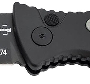 Boker 01KALS136 Kalashnikov 3.35" Clip Point Plain Black D2 Steel Blade Black/Gray Aluminum Handle