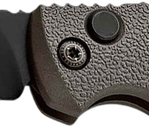 Boker 01KALS96 Kalashnikov 2.52" Drop Point Plain/Serrated Black D2 Steel Blade Gray Aluminum Handle