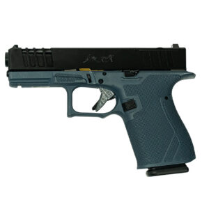 Great Lakes Firearms GL19BLU Striker 9mm 15+1 4" Front/Rear Serrations Cerakote Blue Titanium