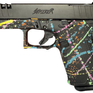 Great Lakes Firearms GL19SBLK Striker 9mm 15+1 4" Front/Rear Serrations Cerakote Splatter Black