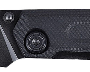 CRKT 2670 Straight EDC Compact 2.60" Folding Wharncliffe Plain Black Oxide D2 Steel Blade, Black G10 Handle