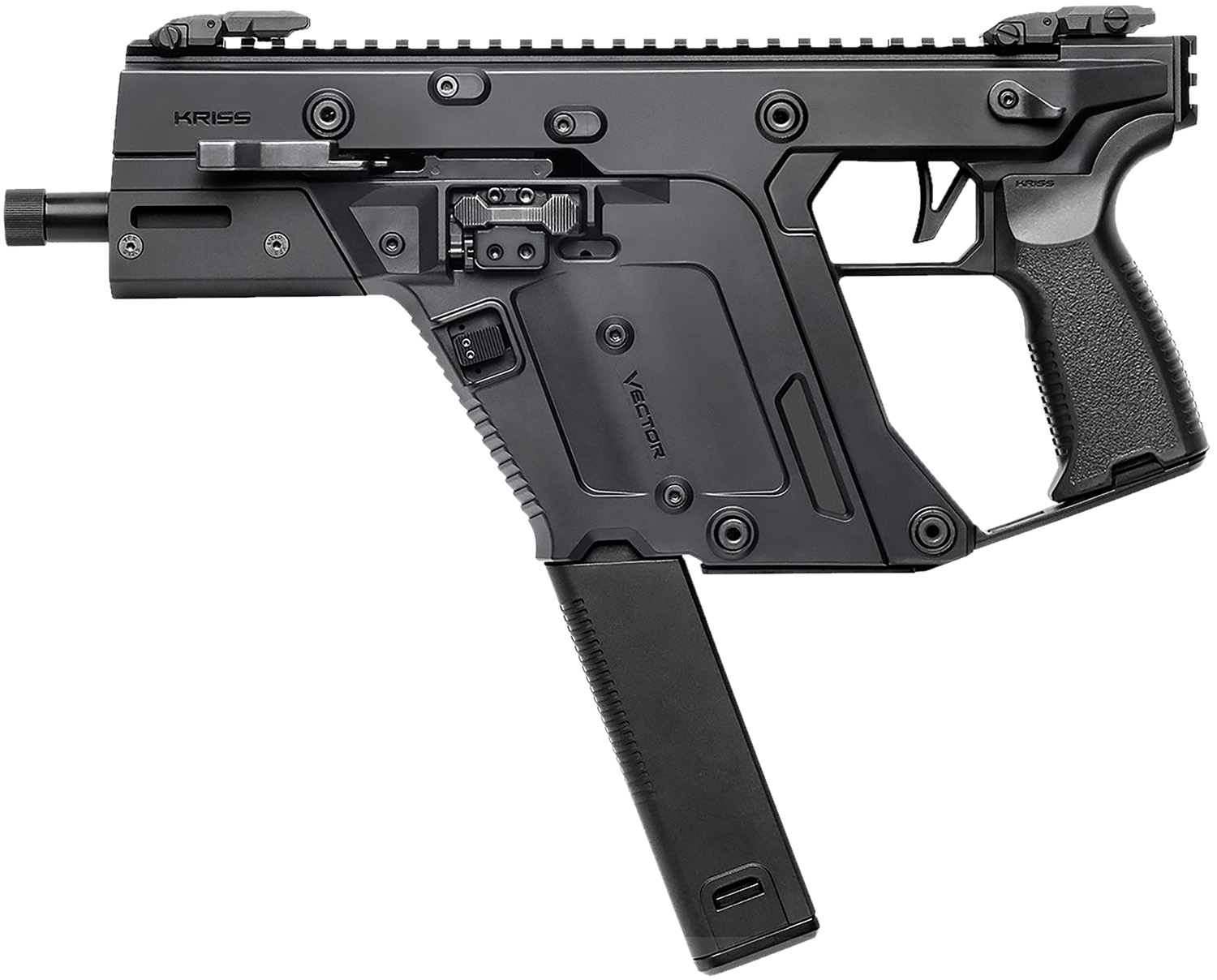 Kriss USA KV103PBL00 Vector SDP Gen3 10mm Auto 33+1 5.50" Black Nitride Threaded Barrel, M-LOK Handguard, Black Picatinny Rail Receiver & Rear, Black Polymer Grip, Ambidextrous, Glock Mag Compatible