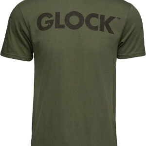 Glock AP96156 Caliber Tee Military Green Ringspun Cotton Short Sleeve Small