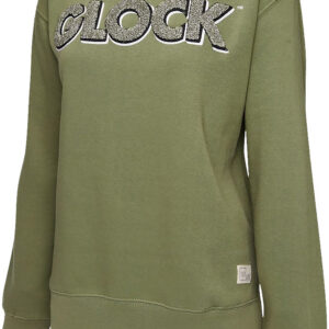 Glock AP96260 Crewneck Raglan Fleece Olive Cotton/Polyester Long Sleeve Small