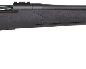 Mossberg 28243 Patriot Full Size 6.5 PRC 4+1 24" Matte Blued Fluted Threaded Barrel, Drilled & Tapped Matte Blued Stainless Steel Receiver, Black Fixed Synthetic Stock