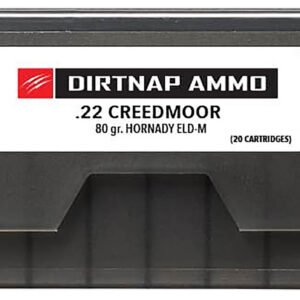 Fierce Firearms DNP22CM80GRELDM Dirtnap 22Creedmoor 80gr Extremely Low Drag-Match 20 Per Box/10 Case