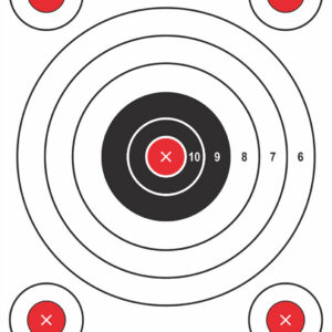 Pro-Shot P1BULLSEYE SplatterShot Hanging Heavy Paper 9" x 13" 6 Pack
