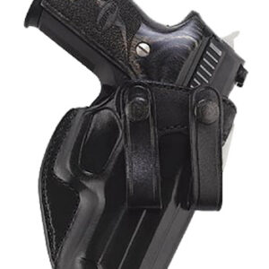 Galco SUM226B Summer Comfort IWB Black Leather Compatible w/ Glock 19X/19 Gen1-5/23 Gen2-5 Belt Loop Mount Right Hand