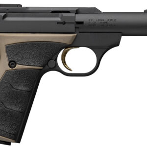 Browning 051603490 Buck Mark Micro Bull 22 LR 10+1 4" Matte Blued Bull Barrel, Matte Black Serrated Slide, Matte Black Aluminum Frame, UFX Overmolded Grip