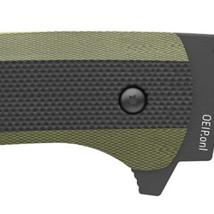 Outdoor Edge VX430BC Razor VX4 3" Folding Plain Black/Green
