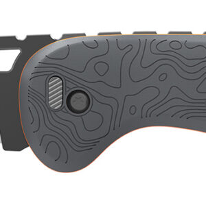 Outdoor Edge HTX35Y6C Razor HTX 3.50" Folding Plain 420J2 SS Blade Gray/Orange