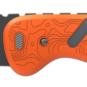 Outdoor Edge HTX30B6C Razor HTX 3" Folding Plain 420J2 SS Blade Orange/Gray