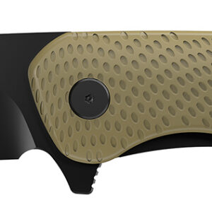 Outdoor Edge VD1C Viddux 3.15" Folding Drop Point Plain Black Oxide 4Cr14MoV Blade Green Glass-Filled Nylon Handle