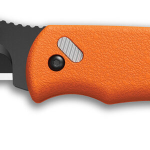 Outdoor Edge RMB222C RazorMini 2.20" Folding Plain 420J2 SS Blade Blaze Orange ABS Polymer Handle