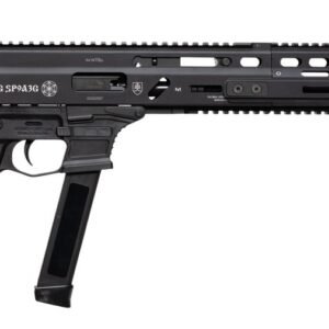 Grand Power 810091156094 Stribog SP9A3G 9mm Luger 16" Black Barrel, Black Receiver, Polymer Stock & Grip