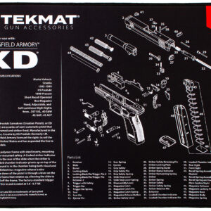 TekMat TEKR20XD Springfield Armory XD Ultra 20 Cleaning Mat Black/White Rubber 15"x20" Springfield Armory XD Parts Diagram