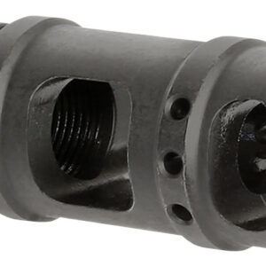 Midwest Industries MIMB10 Muzzle Brake 357 Mag 5/8"x24 Threads Black Steel 5" OAL .410" Diameter