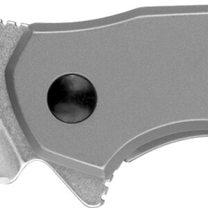Kershaw 1375 Valve EDC 2.25" Folding Drop Point Plain Stonewashed 4Cr14 Blade, Bead Blasted Stainless Steel Handle