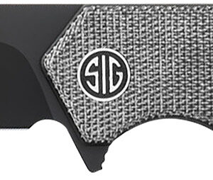 Sig Sauer Knives VA9BB Validus 3.78" Folding Drop Point Plain Black PVD M390 Steel Blade, 4.76" Black Textured G10 Handle
