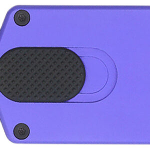 CobraTec Knives CTASPPUR ASP 1.94" OTF Dagger Plain D2 Steel Blade, 3.31" Purple Aluminum Handle