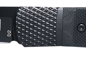 CobraTec Knives CTTHRG10BKO Trapper Small 3.13" Folding Plain 154CM SS Blade, 4.25" Black G10 Handle