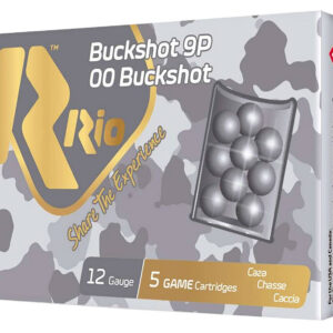 Rio Ammunition RB129 12Gauge 2.75" 00 Buck Shot 5 Per Box/50 Case