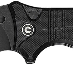 Civivi Knives C23080-1 Neurohaptic EDC 3.74" Folding Clip Point Plain Black Stonewashed Nitro-V Steel Blade, Black Textured G10 Handle