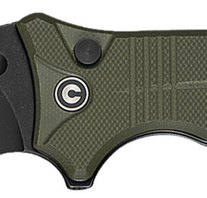 Civivi Knives C23080-3 Neurohaptic EDC 3.74" Folding Clip Point Plain Black Stonewashed Nitro-V Steel Blade, OD Green Textured G10 Handle