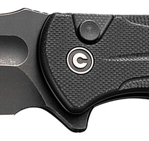 Civivi Knives C23053-1 Incindie 3.48" Folding Spear Point Plain Black Stonewashed 14C28N Steel Blade, Black Textured G10 Handle