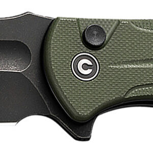 Civivi Knives C23053-2 Incindie 3.48" Folding Spear Point Plain Black Stonewashed 14C28N Steel Blade, OD Green Textured G10 Handle