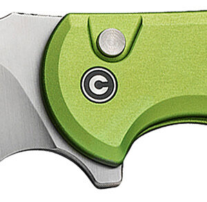 Civivi Knives C18026E-3 Praxis 3.75" Folding Drop Point Plain Satin Nitro-V Steel Blade, Lime Green Aluminum Handle