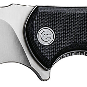 Civivi Knives C18026C-2 Praxis Mini 2.98" Folding Drop Point Plain Satin D2 Steel Blade, Black Textured G10 Handle