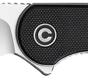 Civivi Knives C907A Elementum 2.96" Folding Plain Satin D2 Steel Blade, 4.03" Black Textured G10 Handle