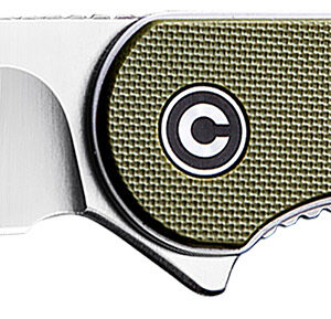 Civivi Knives C907E Elementum 2.96" Folding Plain Satin D2 Steel Blade, 4.03" Green Textured G10 Handle